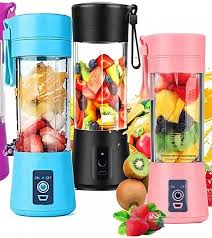 Rechargeable Portable Juicer Blender 380ml | 6 Blades Smoothie Maker & USB Charging Cup