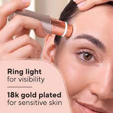 Flawless Rechargeable Facial Hair Remover for Women – Electric Face Razor for Upper Lip, Chin & Peach Fuzz | Gentle Painless Shaver with USB Charging